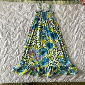 Childers place 4t girls blue flower printed dress